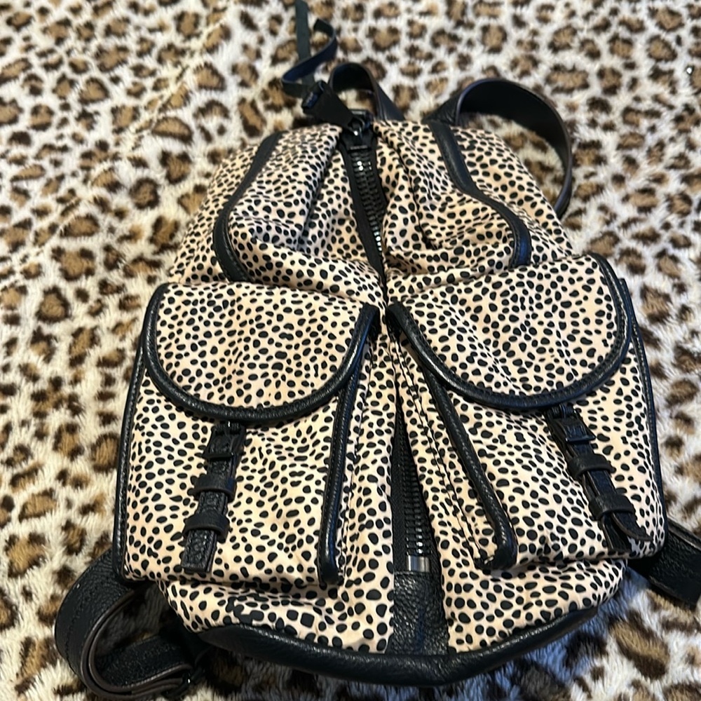 Aimee Keatenberg leopard backpack